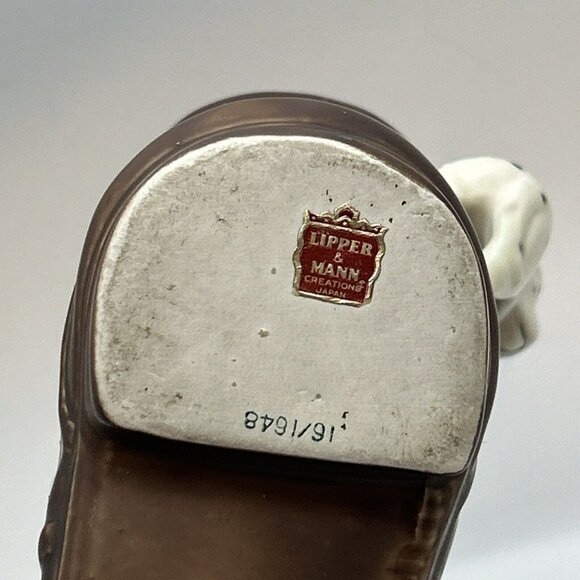 Vtg Lipper and Mann Porcelian Playful Dalmatian‎ Puppy/Dog  in Boot Firehouse - Picture 8 of 13